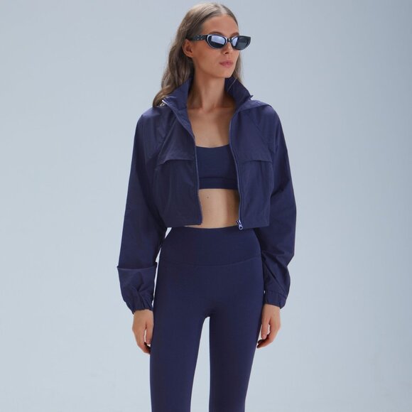 Jackets & Blazers - ALO Quick-Dry Standing Collar Yoga Jacket - Women's Lightweight Sport Coat